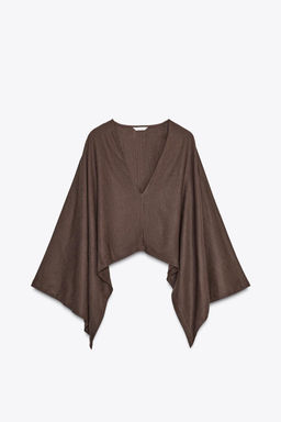 ASYMMETRIC CAPE KIMONO - Zara фото 8