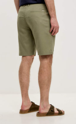 Шорты лен F111-0960-1 olive