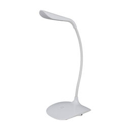 TLD-534 White/LED/250Lm/5500K/Dimmer Светильник настольный, 3W. Встроенный аккумулятор 5V/600mA. Сенсорный выключатель. Белый. TM Uniel.
