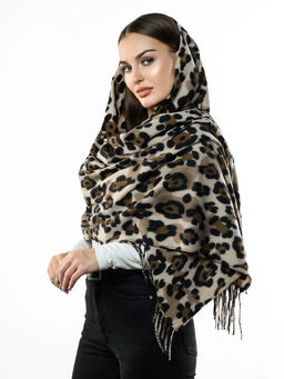 Яркий палантин с анималистичным принтом - Pretty mania фото 4