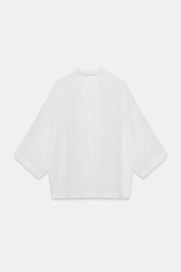 CAMISA FLUIDA OVERSIZE ZW COLLECTION / Blanco - Zara фото 5