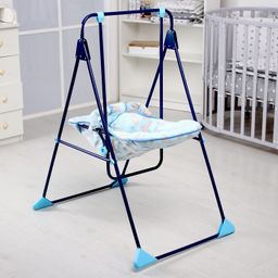 Качели детские напольные «Ветерок-Люкс», синий, МИКС