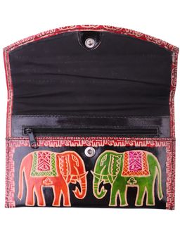 Кошелек кожа ручной принт № 180/42 - Ганг фото 3