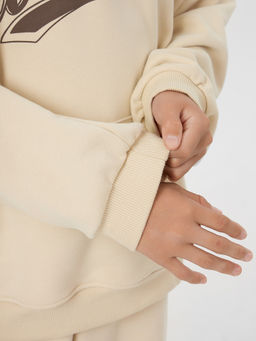 Худи для мальчиков бежевое с надписью Wonderful weekends - Mark formelle фото 7