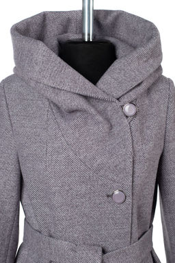 01-12058 Пальто женское демисезонное (пояс) - El podio фото 10