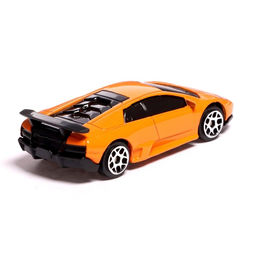 Машина металлическая LAMBORGHINI MURCIELAGO LP 670-4 SV, 1:64, цвет оранжевый - АвтоГрад фото 3