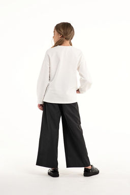 Молочный школьный свитшот Mooriposh, модель 1606 фото 4