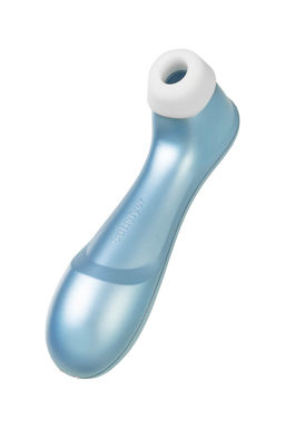 Вакуум-волновой бесконтактный стимулятор клитора Satisfyer PRO 2, силикон, голубой, 15 см.