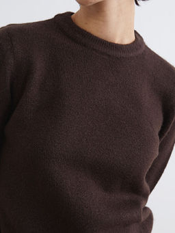 Bisiklet Yaka Kad?n Triko Kazak