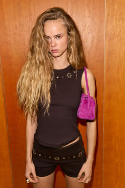 TOP RIB TACHAS / Marr?n - Zara фото 2