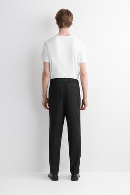 PANTAL?N DE LINO Y ALGOD?N SLIM FIT STRAIGHT LEG - H&m фото 5