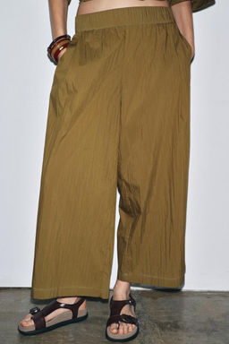ZW COLLECTION POPLIN DARTED TROUSERS - Zara фото 2