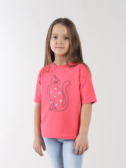 CRB wear / CSKG 64015-25-432 Футболка для девочки,малиновый/Ex.Cherubino