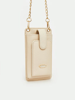 Zincir Ask?l? Deri G?r?n?ml? Kad?n C?zdan