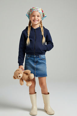 Gri Melanj Pamuklu Crop Fit Duz/Basic Kapusonlu Overize Orme K?z Cocuk H?rka TKDAW26HI00001 - Trendyolmilla фото 5