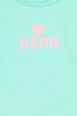 Мятный свитшот для девочки Неожиданная скидка в корзине - U.s. polo assn фото 6