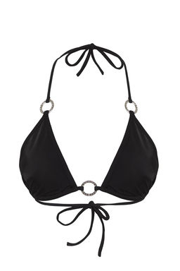 Siyah Ucgen Aksesuarl? Bikini Ustu TBESS25BU00019