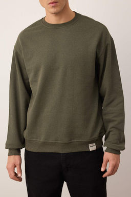 TRENDYOL MAN Siyah-Gri Melanj 2li Paket Oversize/Genis Kesim Ici Polar/S?cak Tutan Sweatshirt TMNAW24SW00001 - Trendyolmilla фото 19