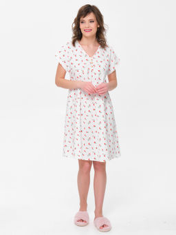 Платье из муслина с принтом