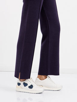 брюки женские прямого кроя в фиолетовом цвете - Glenfield фото 5