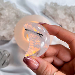 Месяц из Кварца с включением Турмалина - Радуга самоцветов фото 4