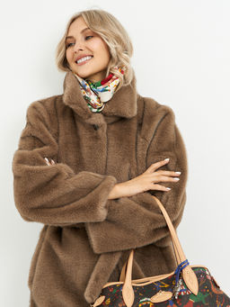 Шуба женская с поясом - Glenfield фото 18