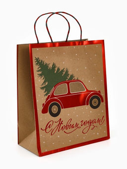 Набор подарочных пакетов «Подарок», 3 шт., 26×30×9 см, 31×40×11.5 см, 18×23×10 см