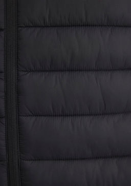 Dik Yaka Siyah Sisme Mont - Mavi фото 8