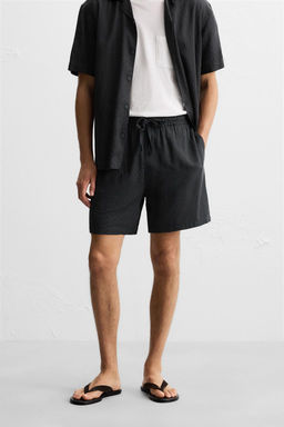 GEOMETRIC JACQUARD BERMUDA SHORTS - Zara фото 2