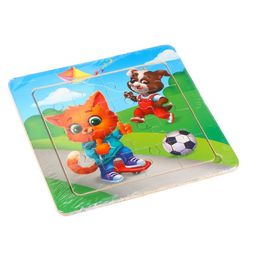 Пазл Милые зверята, 14 см х 14 см - Лесная мастерская фото 12