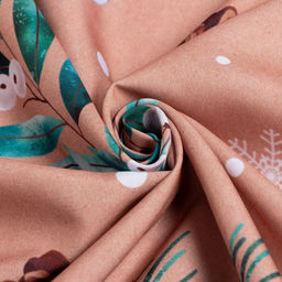 Комплект штор для кухни с подхватами Этель Fir branches, 145?180 см - 2 шт., габардин