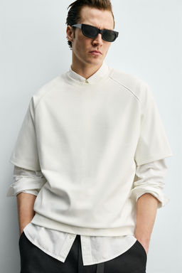 INTERLOCK PIPING T-SHIRT - Zara фото 5