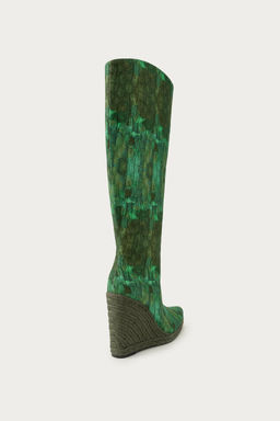 BOTA CU?A ESTAMPADA MARISA BERENSON X ZARA / Verde фото 4
