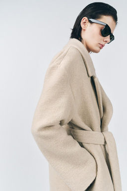 100% CASHMERE COAT ZW COLLECTION - Zara фото 2