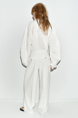 WIDE-LEG TROUSERS WITH DARTS - Zara фото 7