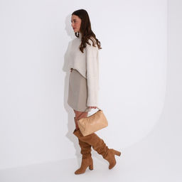 Сумка-багет на молнии, цвет коричневый - Simaland фото 8