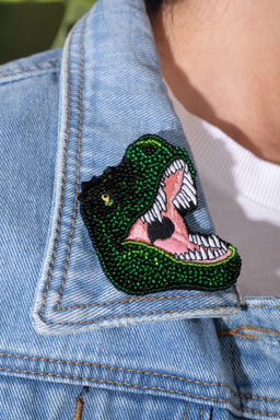 Klart набор для вышивания 10-504 Брошь. Тираннозавр 5.5 х 7 см