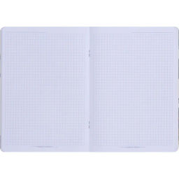 Тетрадь общая, BS, 150х210мм, 48л., клетка, скрепка. Flora, черный N4138