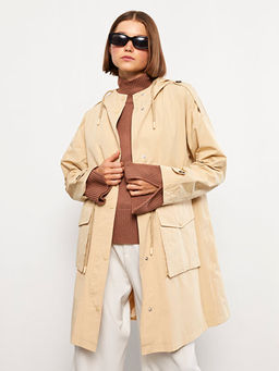 Kap??onlu D?z Uzun Kollu Kad?n Mont - Waikiki фото 2