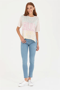 Женская кремовая футболка - U.s. polo assn фото 11