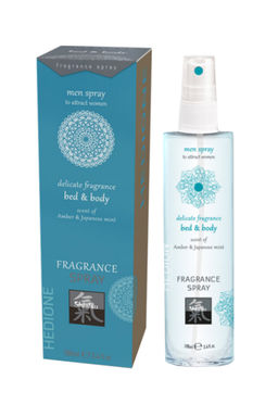 Спрей с феромонами для тела и белья с ароматом Амбры и Японской мяты 100 мл. - Hot фото 2