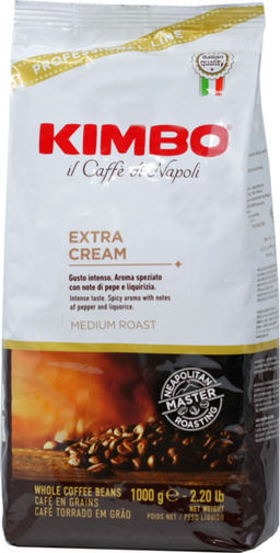 KIMBO. Extra Cream 1 кг. мягкая упаковка ИТАЛИЯ
