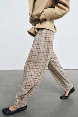 CHECK TROUSERS ZW COLLECTION - Zara фото 10