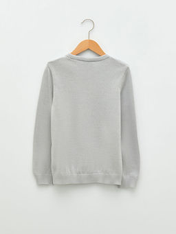 Bisiklet Yaka Basic Uzun Kollu Erkek ?ocuk Triko Kazak - Waikiki фото 2