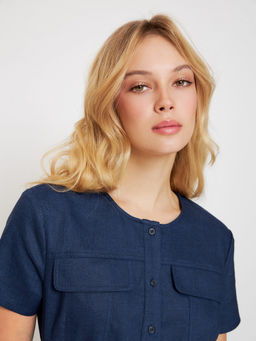 Платье жен. Eleanor темно-синий - Concept club фото 4