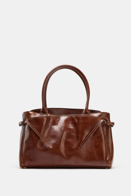 LEATHER CITY BAG - Zara фото 2