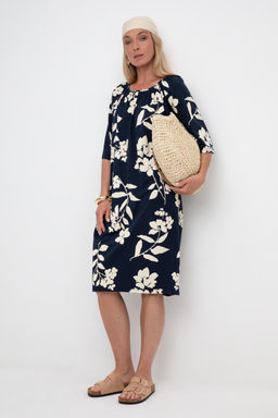 VERY NEAT _ ЕВТ 5063/индиго,гардения платье жен