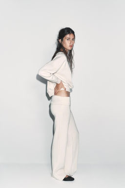 TROUSERS WITH TURN-UP WAIST - Zara фото 12