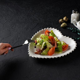 Тарелка Magistro Сердце, d=25 см, фарфор, белая