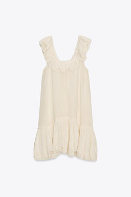 ZW COLLECTION LACE RUFFLE DRESS - Zara фото 6